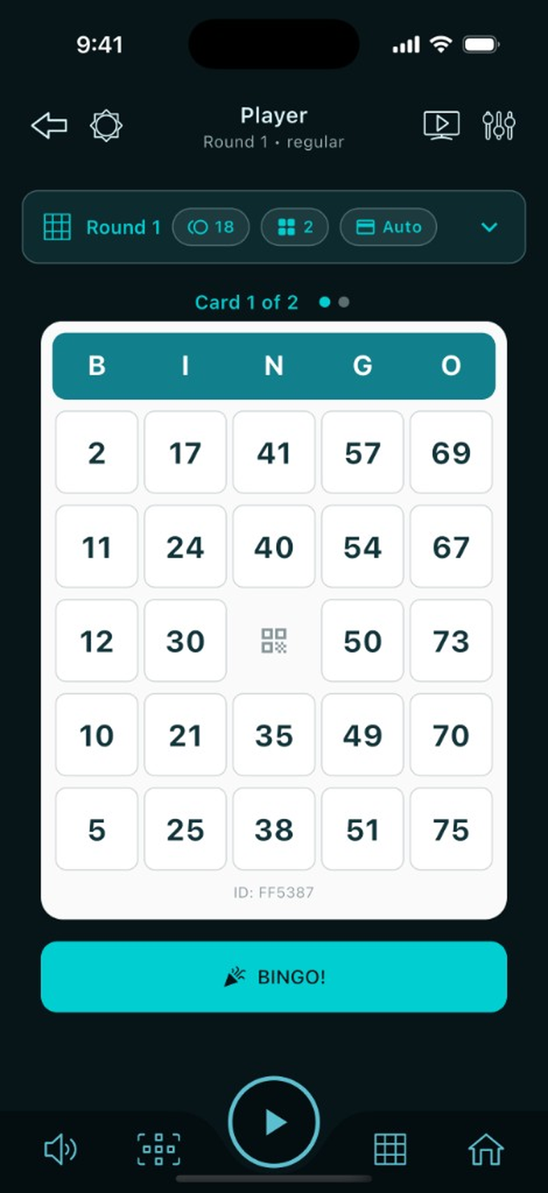 Card 1 of 2 • Round 1