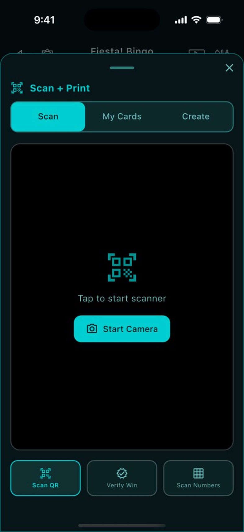 Scan QR & verify win