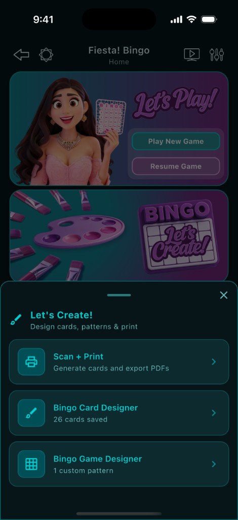 Design cards and patterns